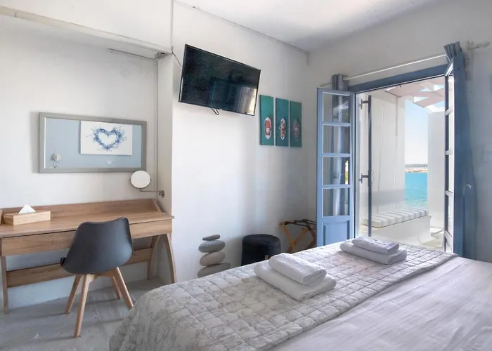 Kyma Seafront Exceptional 2bd House In Feriehus Naousa